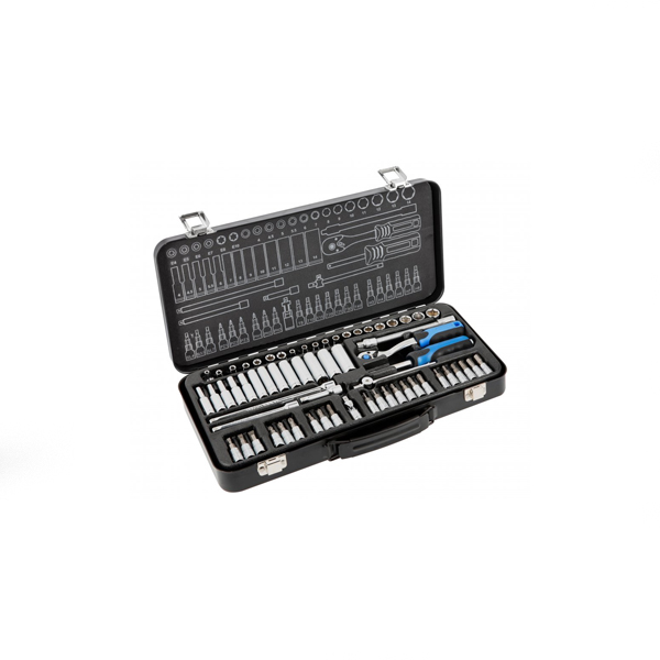 Kit de chaves HT1R486 63 peças 1/4"