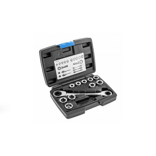 Chave de luneta dupla com roquete HT1R490 11 peças