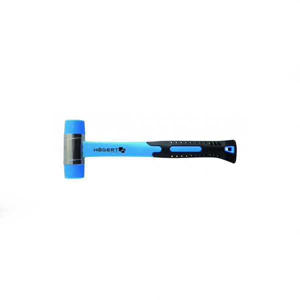 Martelo de borracha com cabo de fibra de vidro 35 mm  HT3B048