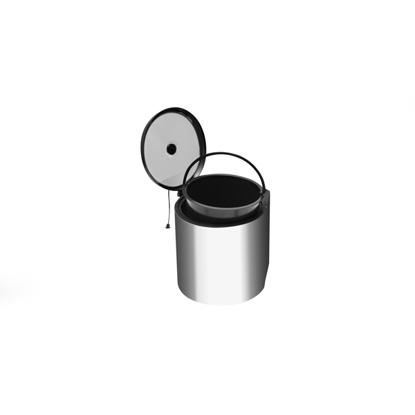 Balde do lixo redondo Inox "CIRCA"
